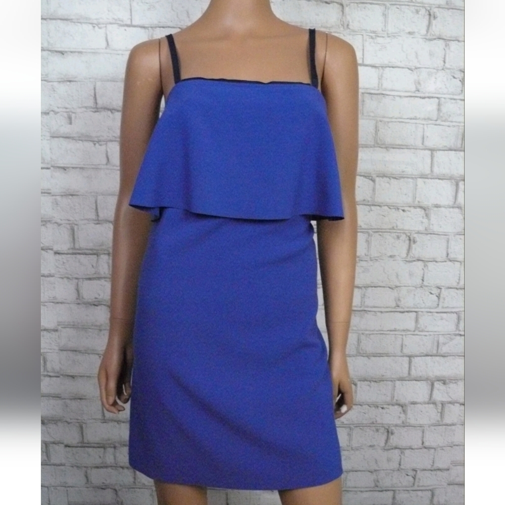 Elizabeth and James Purple/Blue Popover Heather Shift Dress Size 12